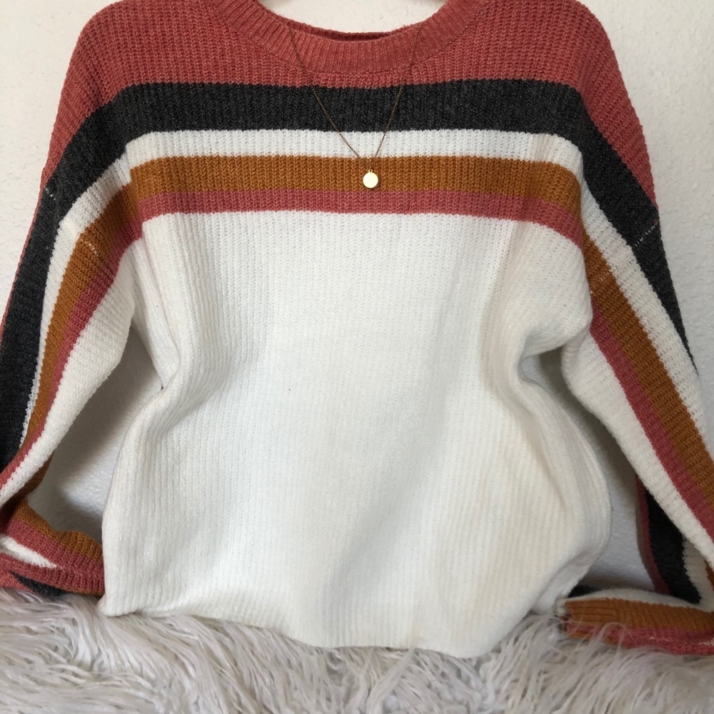 Knit sweater shirt
